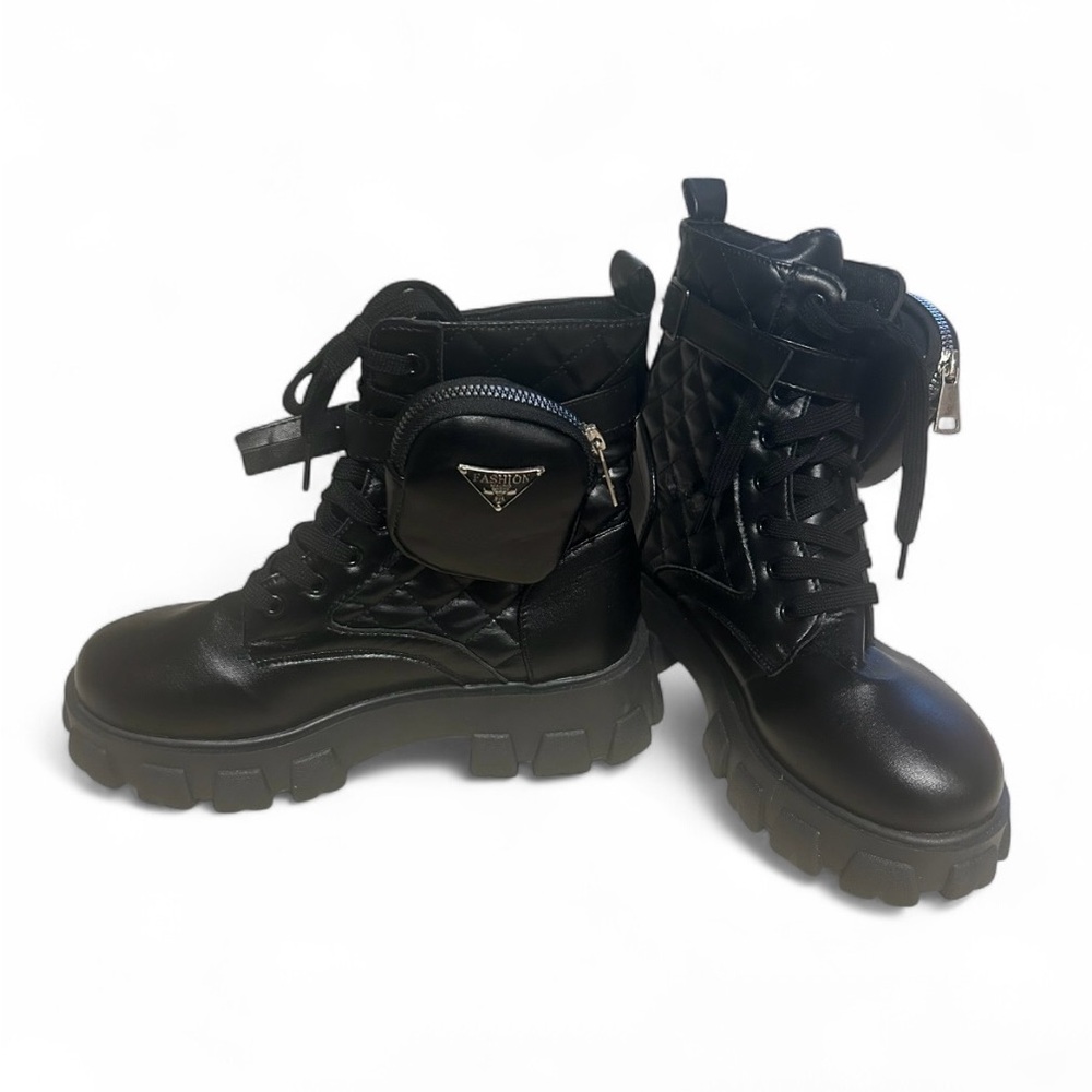 Black Combat & Moto Boots